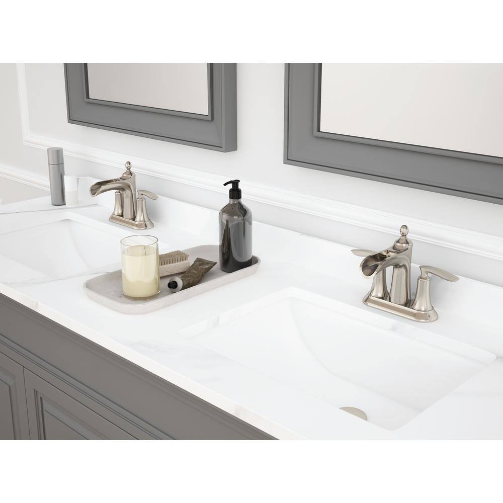 Aegean Brushed Nickel 2-Handle Waterfall Bathroom Faucet