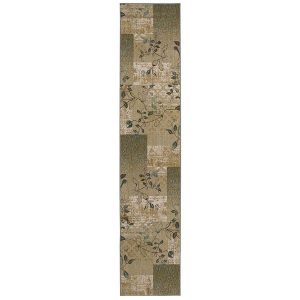 Karastan Bancroft Beige 2 ft. 5 in. x 12 ft. Runner