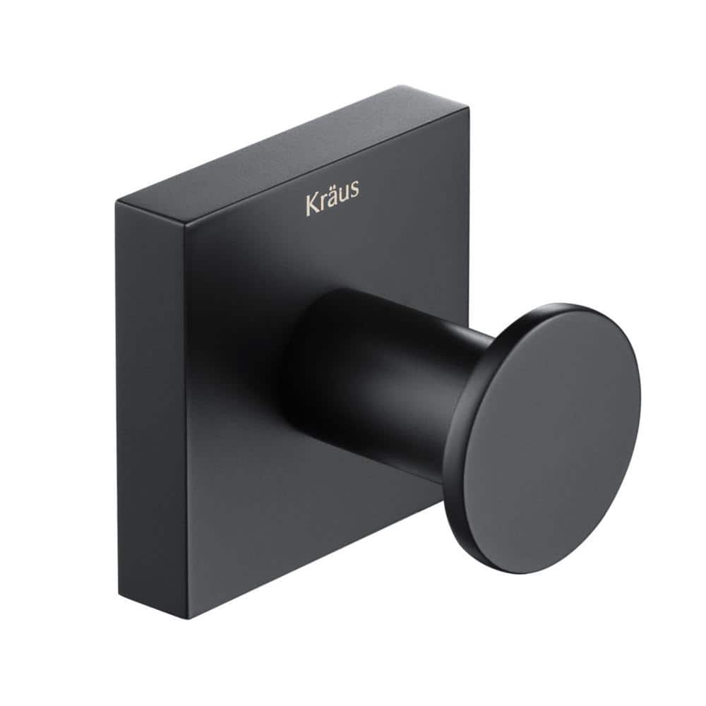 Matte Black Modern Wall Mounted Towel Hook