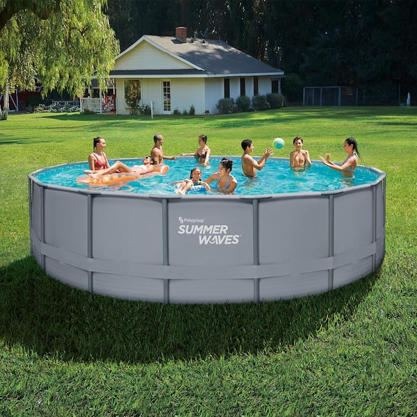 Summer waves metal frame above ground pool discount