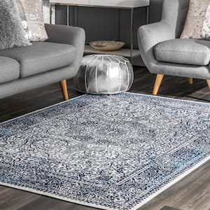 Delores Persian Blue 5 ft. x 8 ft. Area Rug