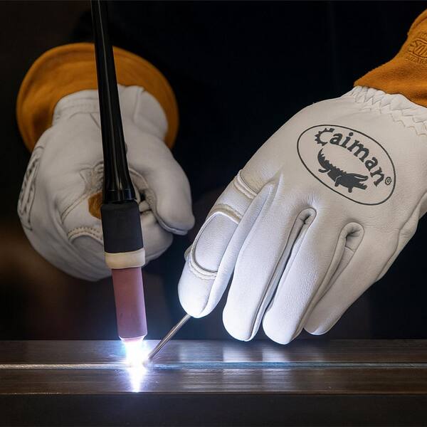 Caiman Small Premium Goat Grain TIG/MIG Welder's Glove with Wool