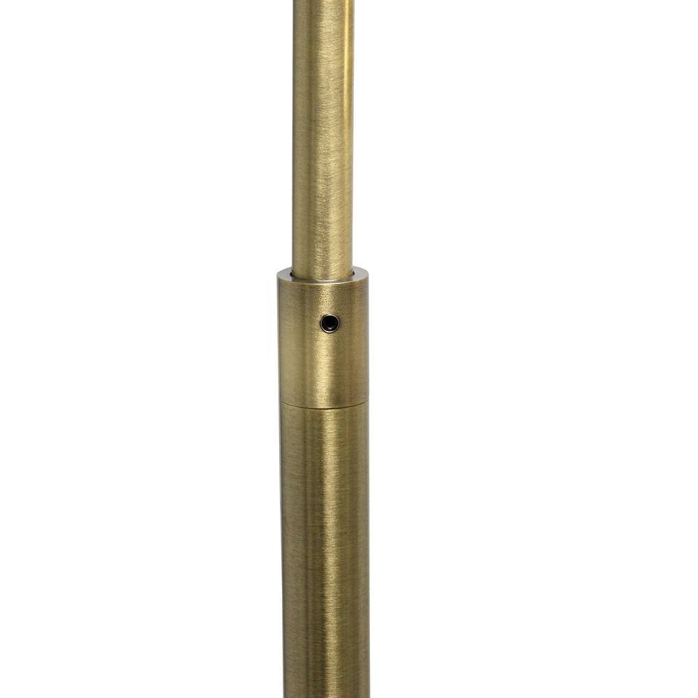 Antique Brass Metal Cage Lantern Floor Lamp