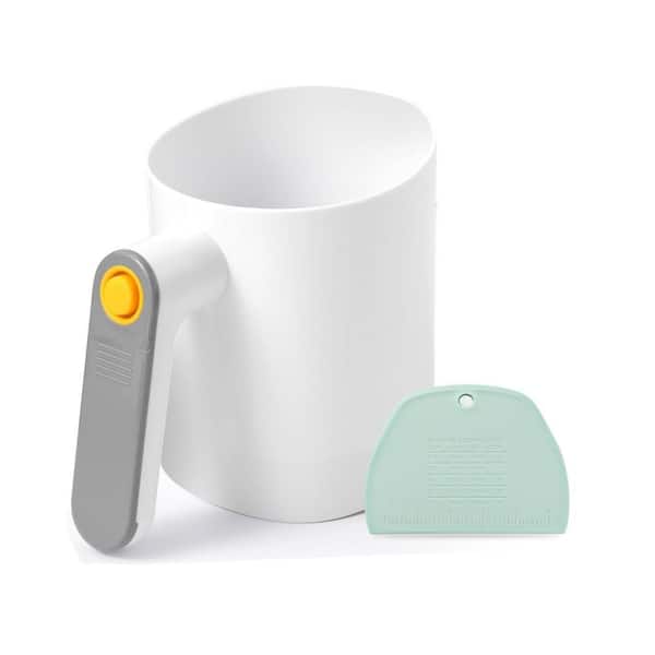 Electric Flour Sifter for Baking with Dough Scraper, Flour Sieve with Ergonomical Handle for Cooking, Pastry Baking