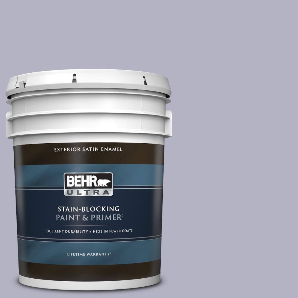 BEHR ULTRA 5 gal. 640F4 Fading Sunset Satin Enamel Exterior Paint