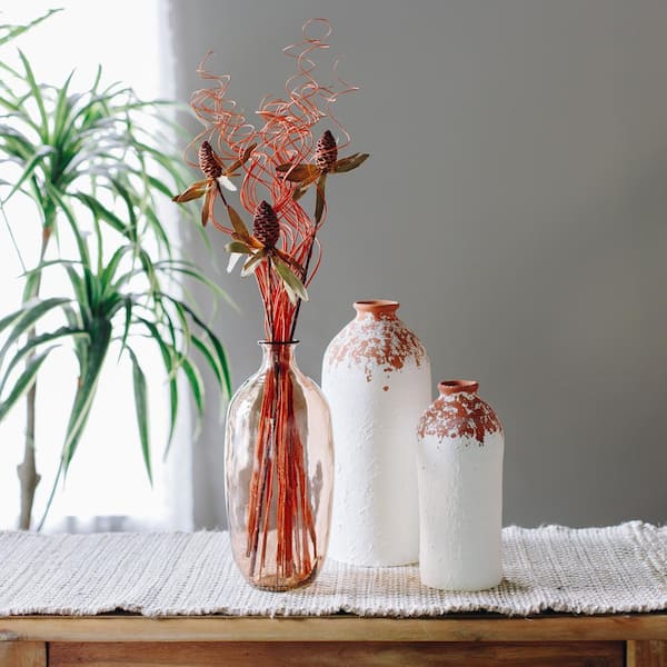 Bindle & Brass 28 in Orange Dried Natural Ting Twisted (2-Pack)