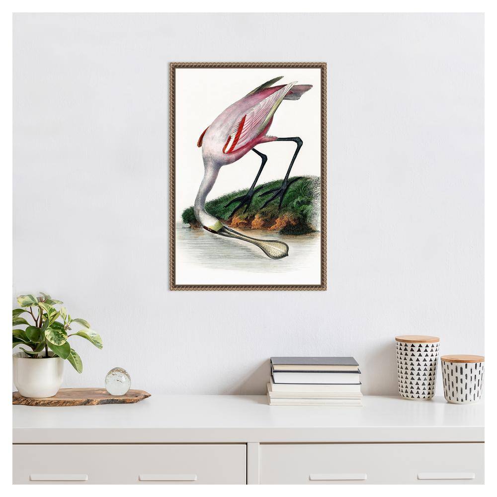 Small Nautical Crane Print on Canvas with Float Frame