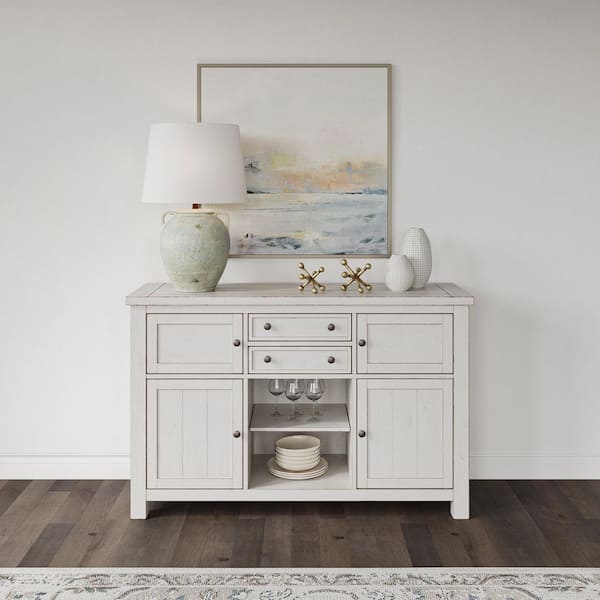 Signature DESIGN BY ASHLEY Robbinsdale Casual Antiqued White MDF