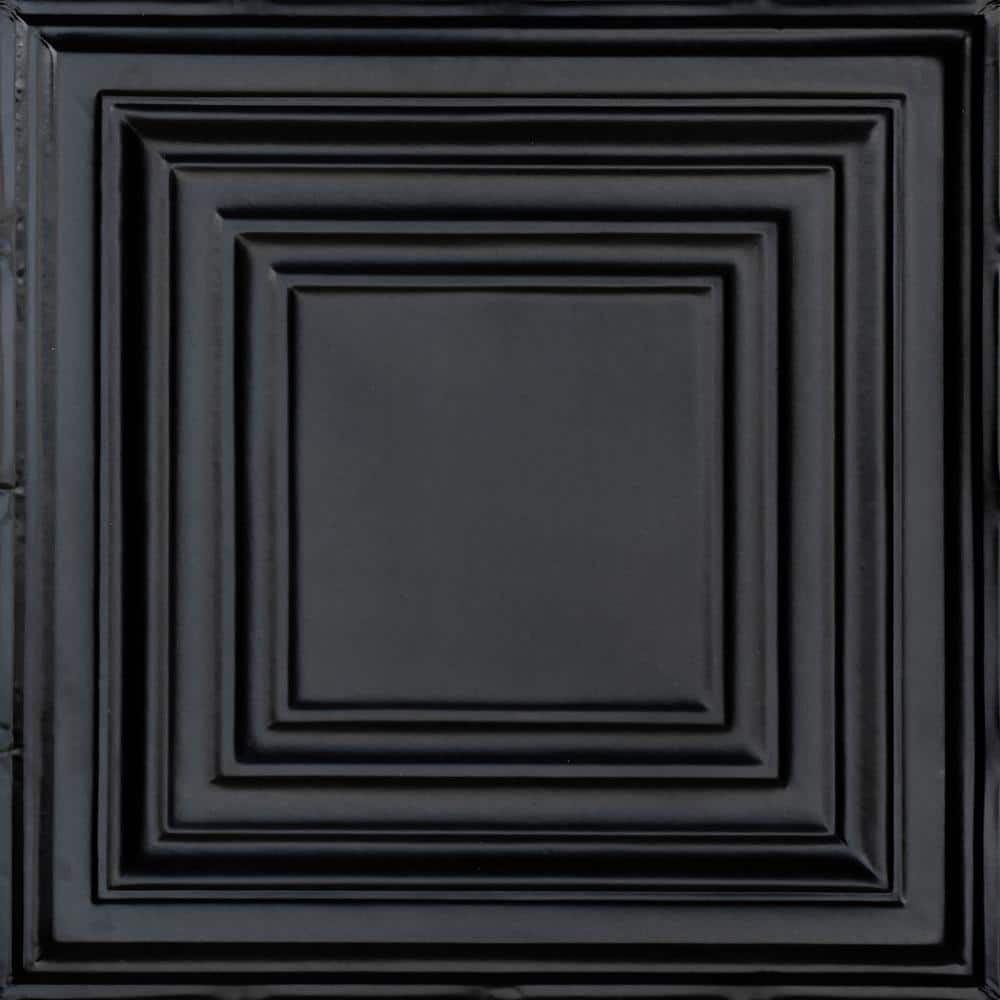 FROM PLAIN TO BEAUTIFUL IN HOURS Williamsburg Satin Black 2 ft. x 2 ft ...