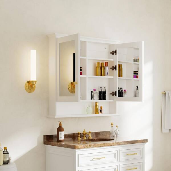 Solid oak medicine cabinet with mirror hotsell