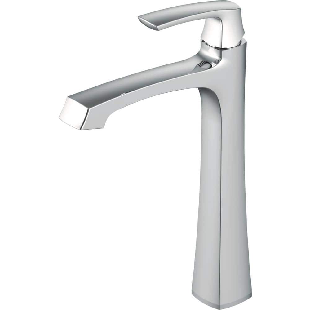 Cardania Brushed Nickel Single Handle Vessel Sink Faucet