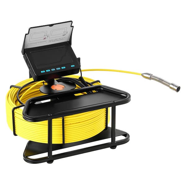 Sewer Camera 164 ft./50m 4.3 in. Drain Inspection Camera IP68 Waterproof Snake Plumbing Camera with Lights
