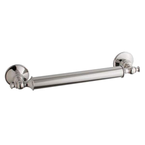 KOHLER Traditional 12 in. Concealed Screw Grab Bar in Polished Stainless
