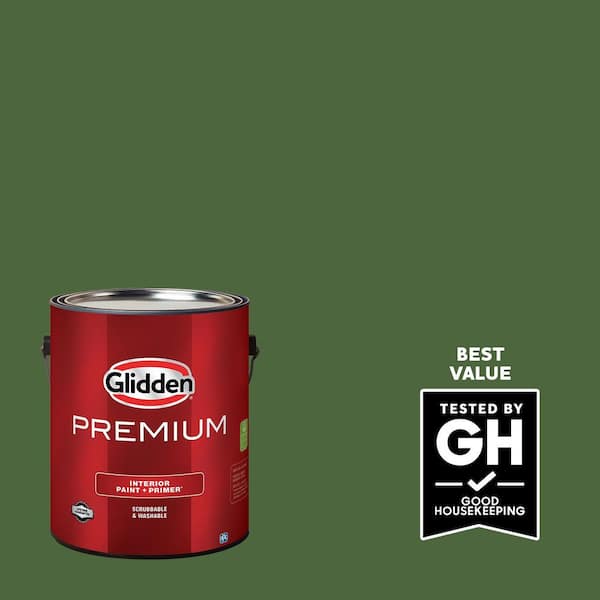 Glidden Premium 1 gal. Mountain Forest PPG1130-7 Semi-Gloss Interior Latex Paint