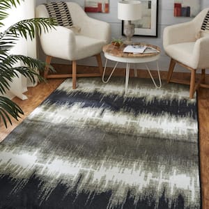 Echo Charcoal 8 ft. x 10 ft. Abstract Area Rug