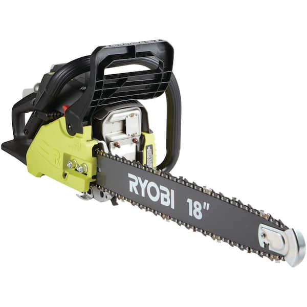 Ryobi Gas Chainsaw 18 in 38cc Automatic Oiler Anti-Vibration Handle 2-Cycle 