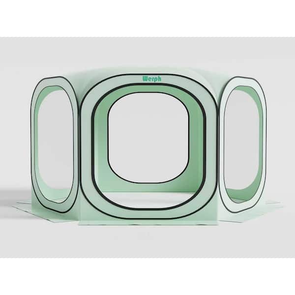 12 ft. x 12 ft. Green Portable Canopy Tent with Mesh Mosquito Net, Screen House Room Camping Canopy Shade Tent