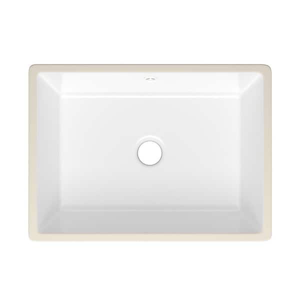DEERVALLEY 18.31 in. x 13.58 in. Rectangular Undermount Bathroom