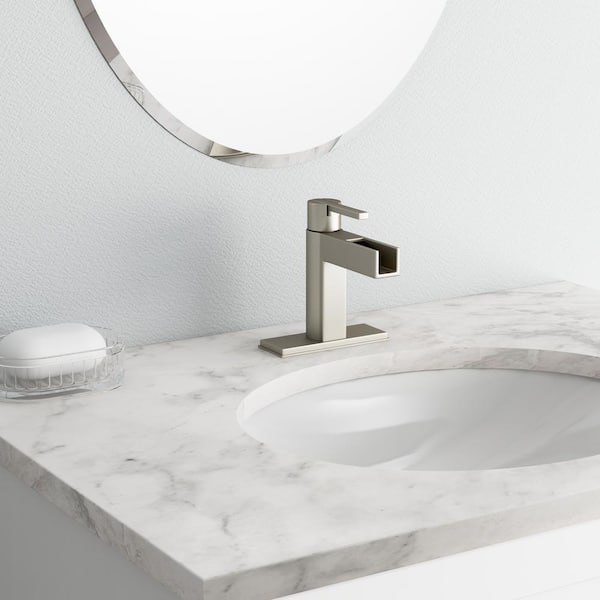 Pfister Vega Single Hole Single-Handle Bathroom Faucet in Brushed