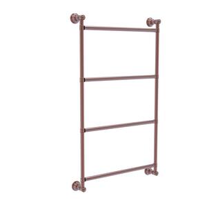 Carolina 36 in. 4-Tier Ladder Towel Bar in Antique Copper