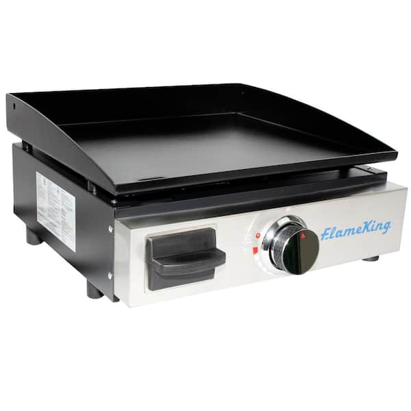 Flame King 17 in. LP Griddle with Small Regulator for RV