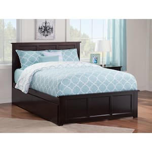 Madison Full Platform Bed with Matching Foot Board with 2-Urban Bed Drawers in Espresso