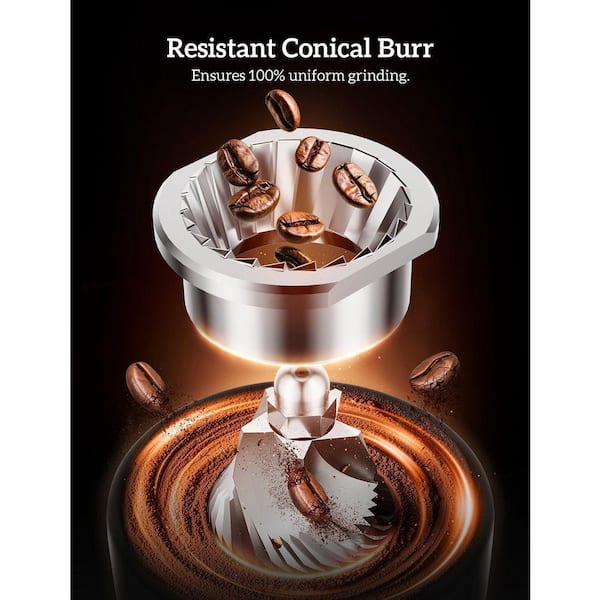 JFVKAF Burr Coffee Grinder 2 in 1 Professional Espresso Grinder