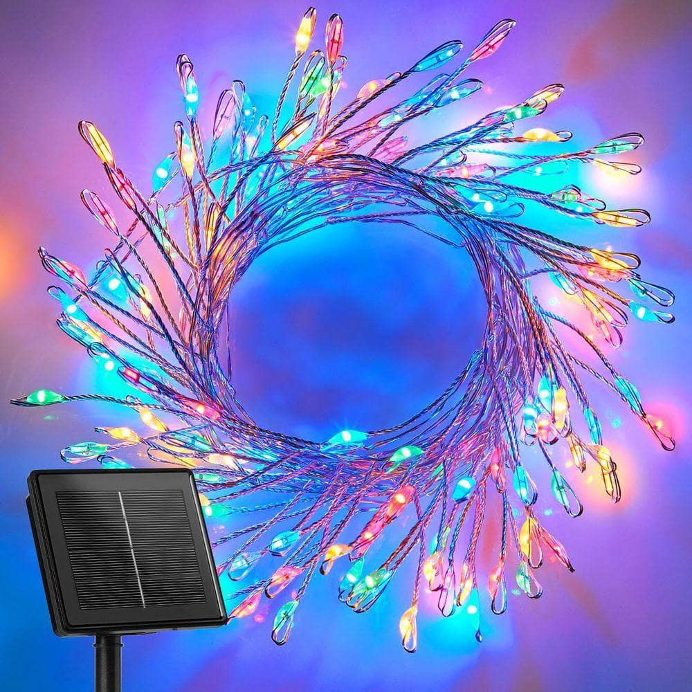 その他 TOTONOE LIGHT Multicolor 19. 6Ft 240 LED Solar Fairy Lights Outdoor Waterproof
