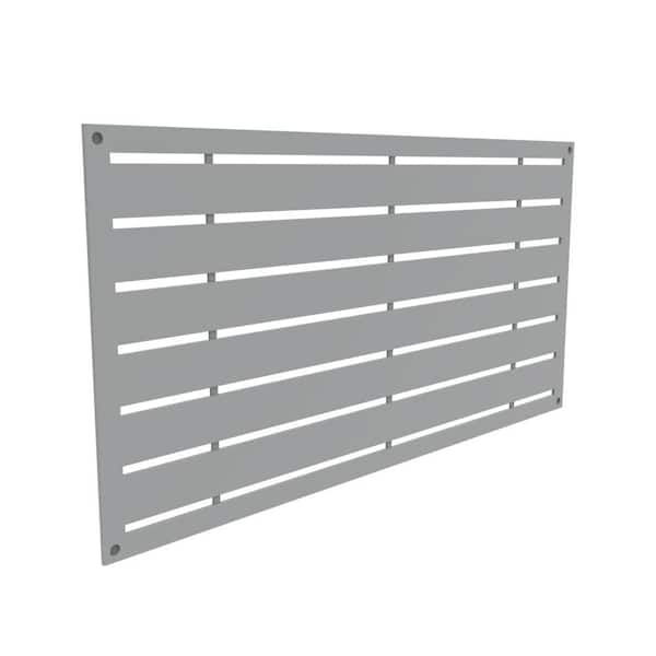 2 ft. x 4 ft. Boardwalk Gray Polypropylene Decorative Screen Panel