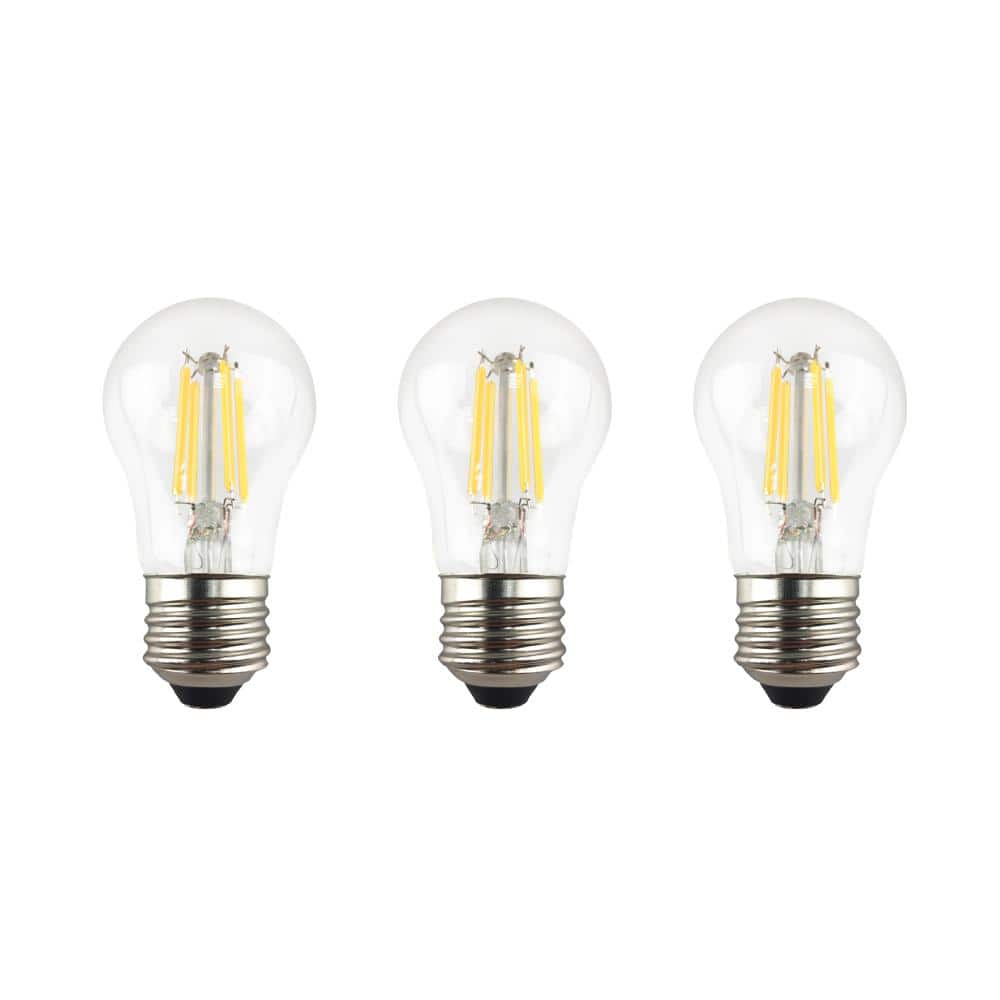 60-Watt Equivalent A15 Dimmable Clear Glass Filament LED Vintage Edison Light Bulb Bright White (3-Pack) price history on PriceWatchPro