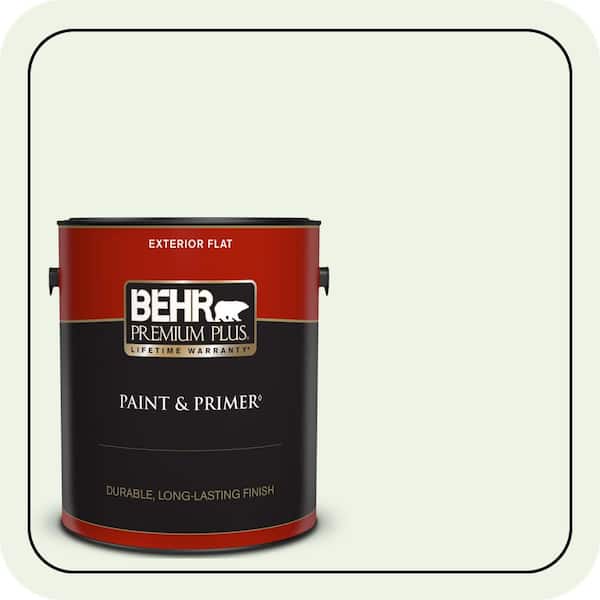 BEHR PREMIUM PLUS 1 gal. #440A-1 Parsnip Flat Exterior Paint & Primer