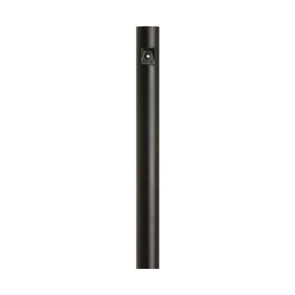 Tall Black Aluminum Outdoor Light Post with Photo Cell