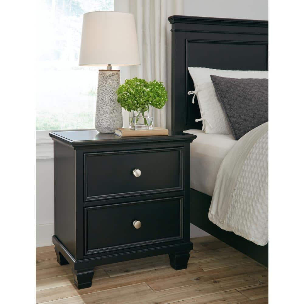 Signature DESIGN BY ASHLEY Lanolee Black 2 Drawers 25.13 in