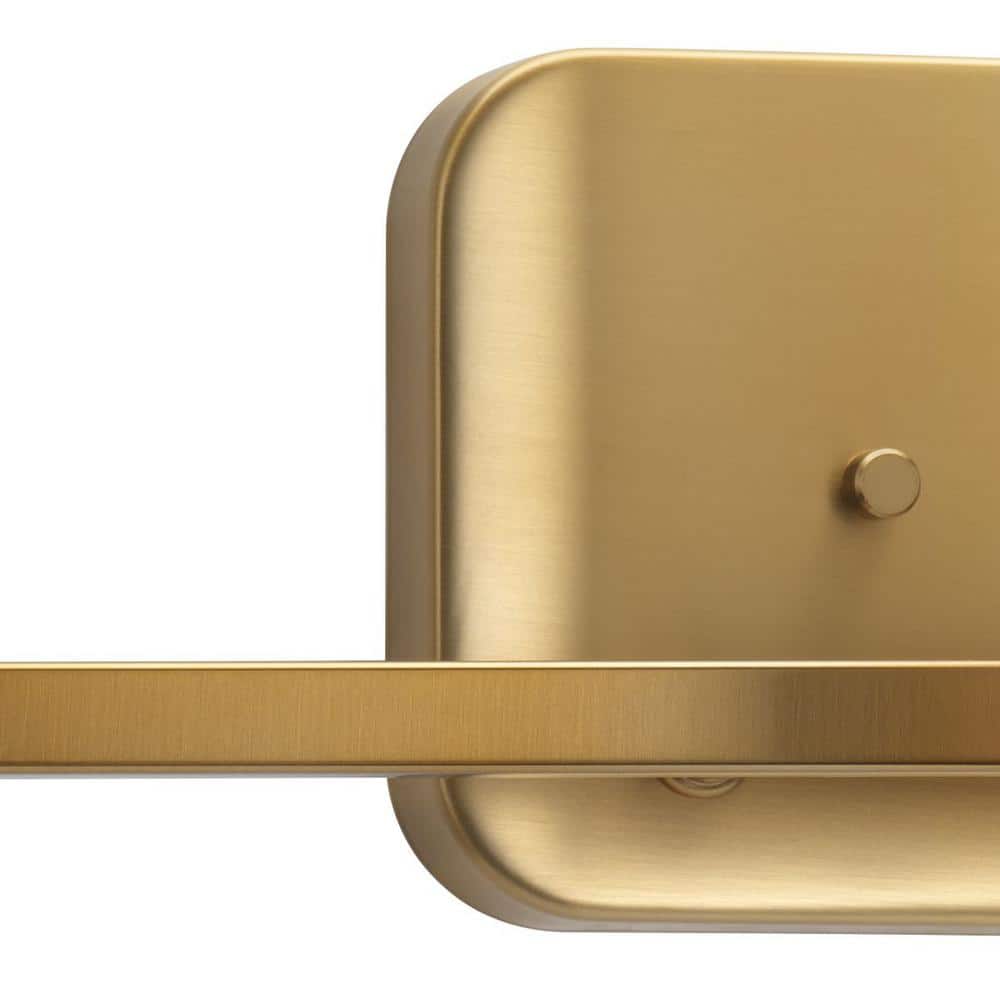 Brushed Bronze 2-Light Mid-Century Modern Vanity Fixture