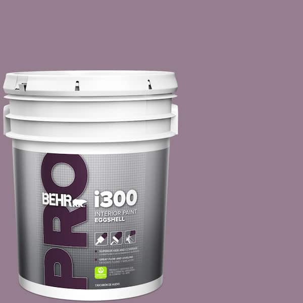 BEHR PRO 5 gal. #680F-5 Plum Swirl Eggshell Interior Paint