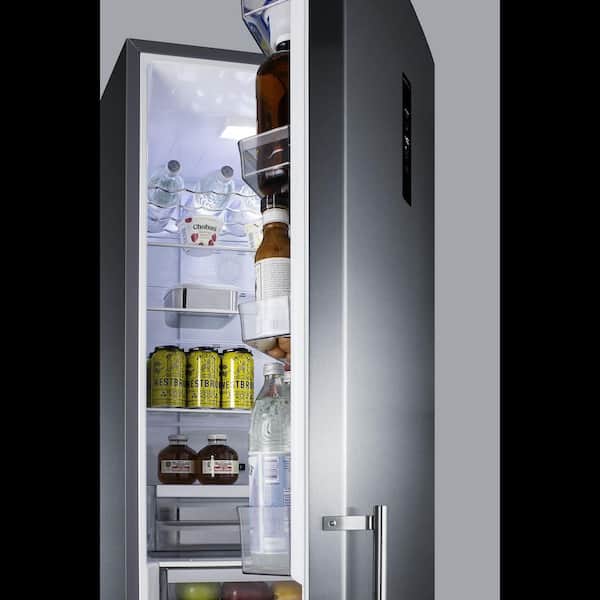 Summit SPFF51OSIFIM 24 Inch Outdoor Undercounter Freezer with Ice Maker, 3  Adjustable Chrome Shelves, Automatic Defrost, Exterior Digital Thermostat,  LED Lighting, Sabbath Mode and Reversible Door Hinge: Panel Ready