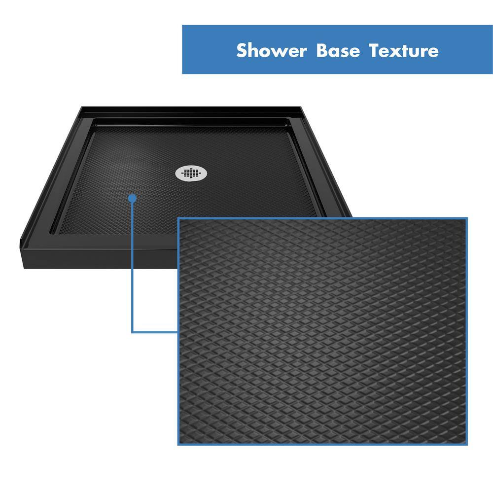 Flex 36" x 74.75" Frameless Chrome Pivot Shower Kit