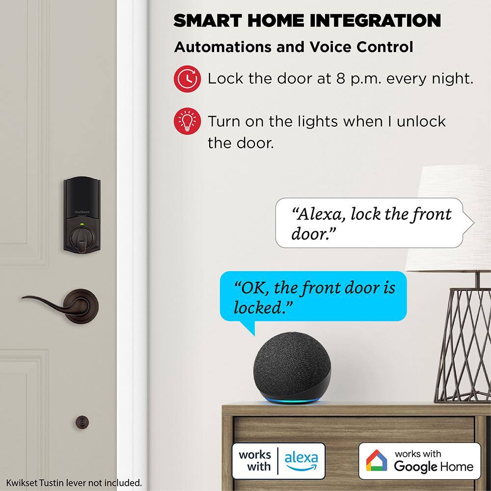 Venetian Bronze Wi-Fi Electronic Deadbolt with Touchscreen