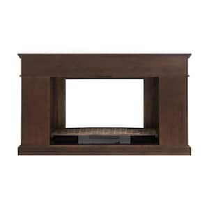 Sean 68 in. Freestanding Electric Fireplace Tv Stand in Brown