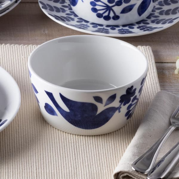 Noritake Sandefjord 12-Piece (Blue) Porcelain Dinnerware Set