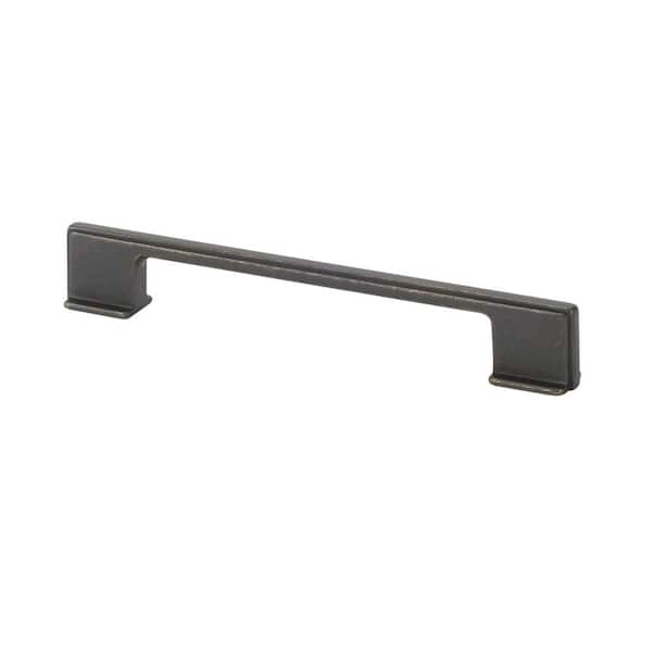TOPEX Italian Designs Collection 6.6 in. Center-to-Center Thin Dark Bronze Cabinet Pull