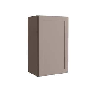 Courtland 18 in. W x 12 in. D x 30 in. H Assembled Shaker Wall Kitchen Cabinet in Sterling Gray
