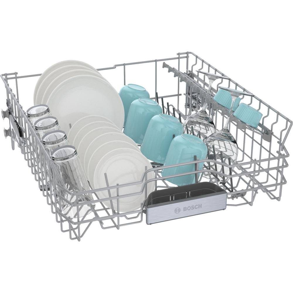 24" White Built-In Smart Dishwasher with Stainless Steel Tub