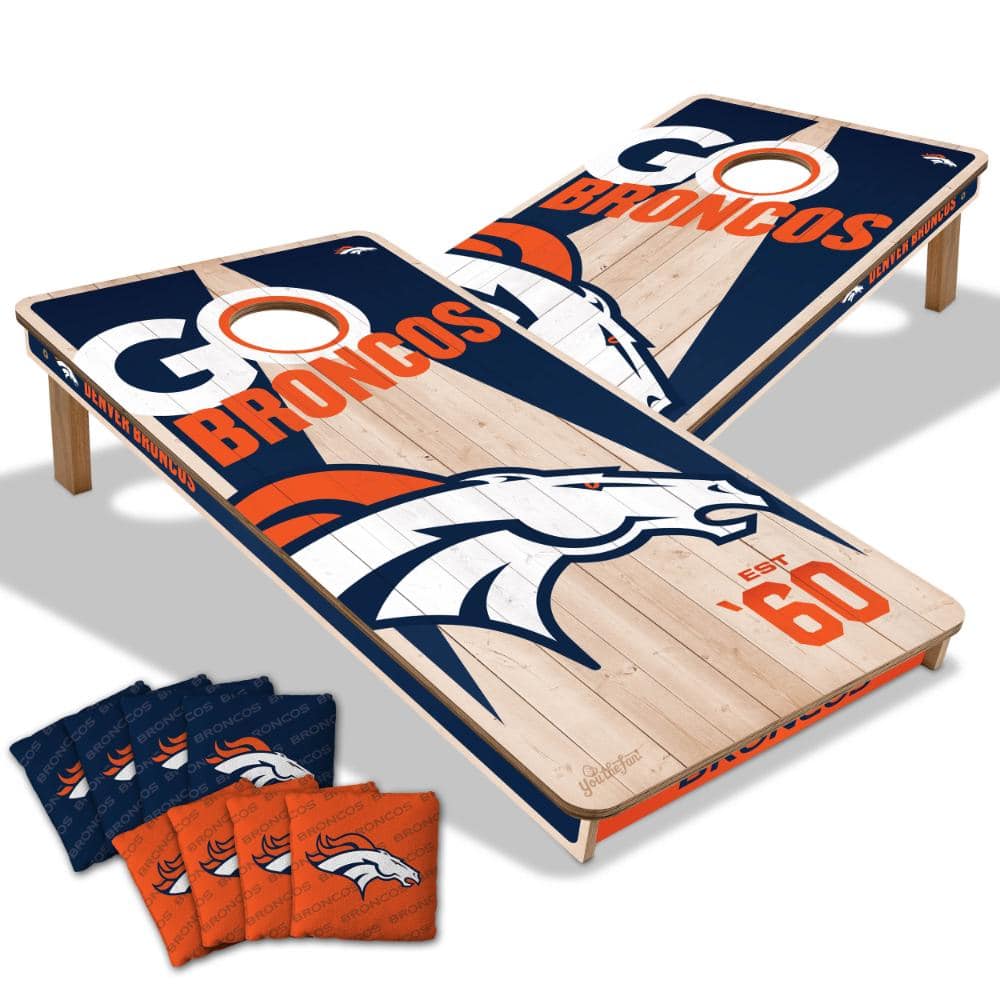 Denver Broncos 2’ x 4’ Cornhole Game product image for price tracking
