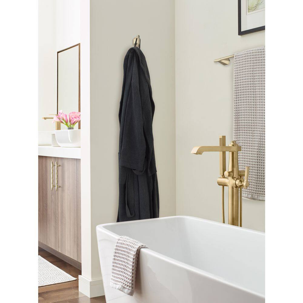 Golden Champagne Single Prong Zinc Wall Hook