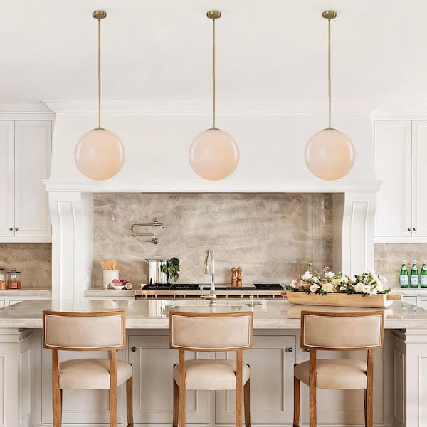 【Crisbase】ペンダントライトsymphony Y'INSP 15.7 in. 1-Light Brass Mid-Century Modern Hanging Pendant