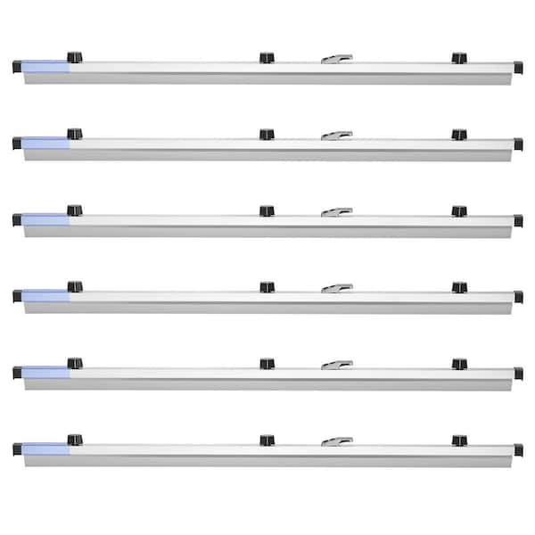 36 In. Blueprint Clamps, Set of 6, Aluminum Binding Strips for Large Document Storage, Ideal for Blueprints, Maps