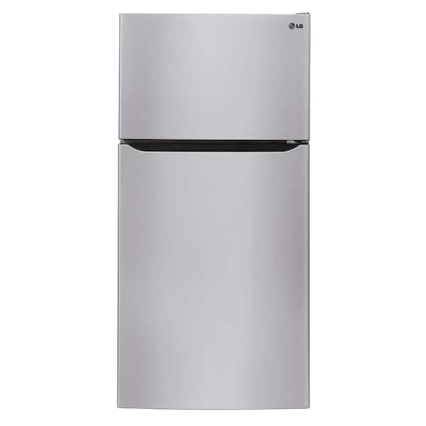 LG Electronics 33 in. W. 24 cu. ft. Top Freezer Refrigerator w/ Ice Maker, Internal Water Dispenser, Reversible Door in Stainless Steel