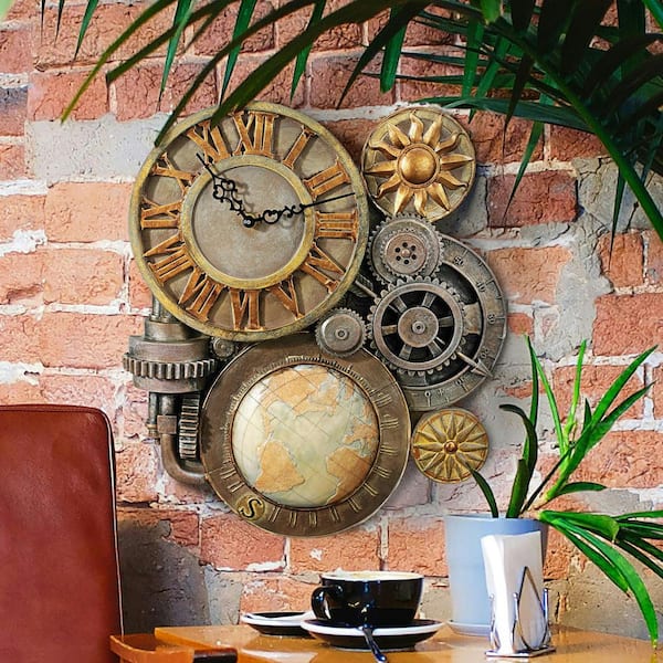 【掛時計】Decorative Wall Clock ウォールクロック Gear 雑貨卸、雑貨仕入れ（【東洋石創】LIFESTYLE GOODS CLOCKS ギア