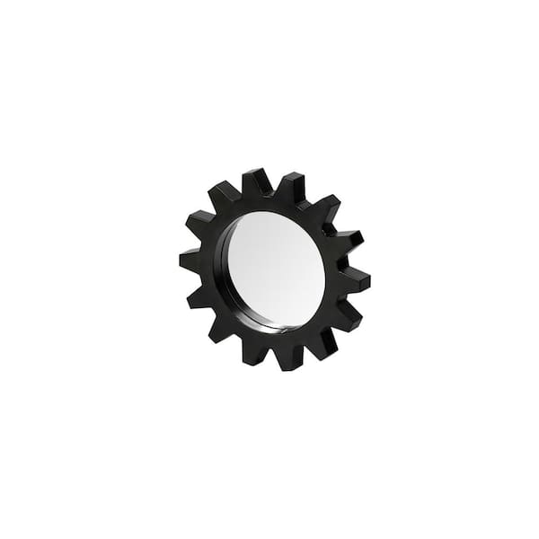 Mercana Small Round Black Casual Mirror (16.9 in. H x 16.9 in. W)